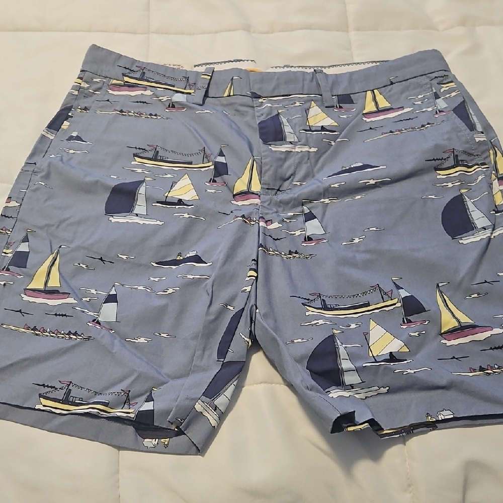NWOT Sailing Print Shorts